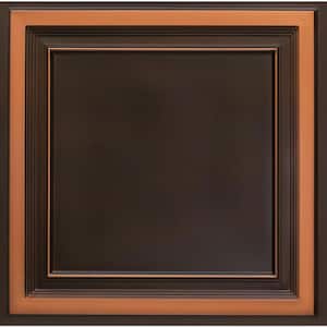 Galleria Antique Copper 2 ft. x 4 ft. PVC Faux Tin Lay-In or Glue-Up Ceiling Tile (80 sq. ft./Case)