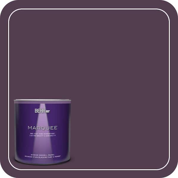 BEHR MARQUEE 1 qt. #PPU17-02 Oriental Eggplant Eggshell Enamel Interior Paint & Primer