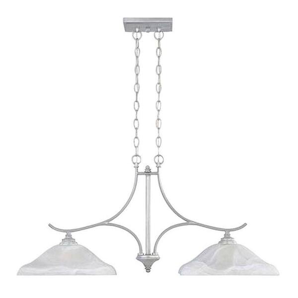 Designers Fountain Pratteln Collection 2-Light Hanging Matte Pewter Island Light