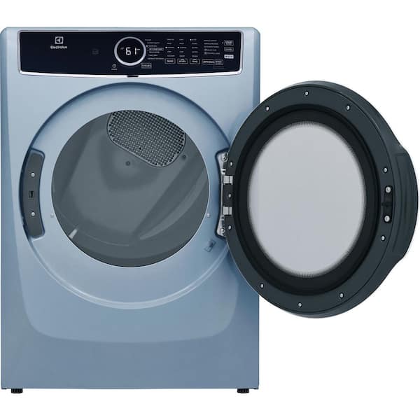 8 cu.ft. vented Front Load Gas Dryer in Glacier Blue
