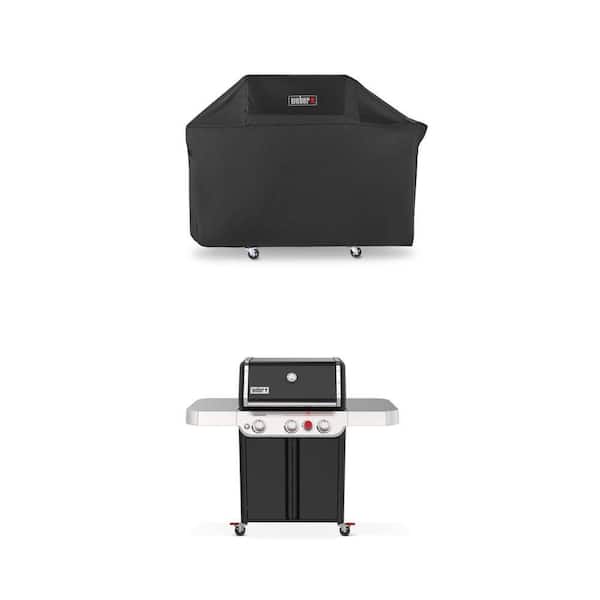 Genesis E-325 3-Burner Liquid Propane Gas Grill with Large Sear Zone and Premium Grill Cover Combo