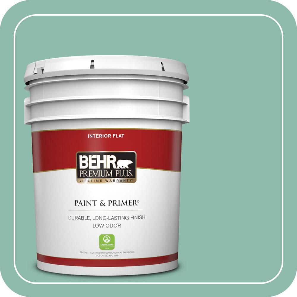 5 gal. #MQ6-37 Mild Evergreen Flat Low Odor Interior Paint & Primer price history on PriceWatchPro
