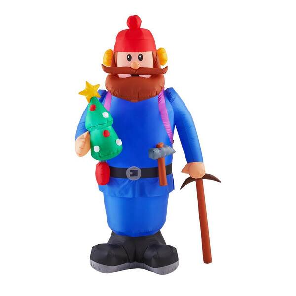 Rudolph 6 ft Yukon Cornelius W Christmas Tree and Axe Holiday Inflatable