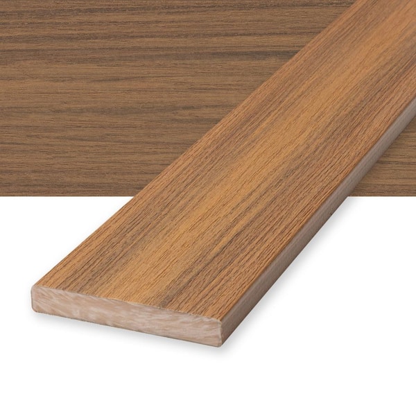 Deckorators Voyage 1 in. x 6 in. x 20 ft. Sedona Brown Square Edge Composite Deck Board