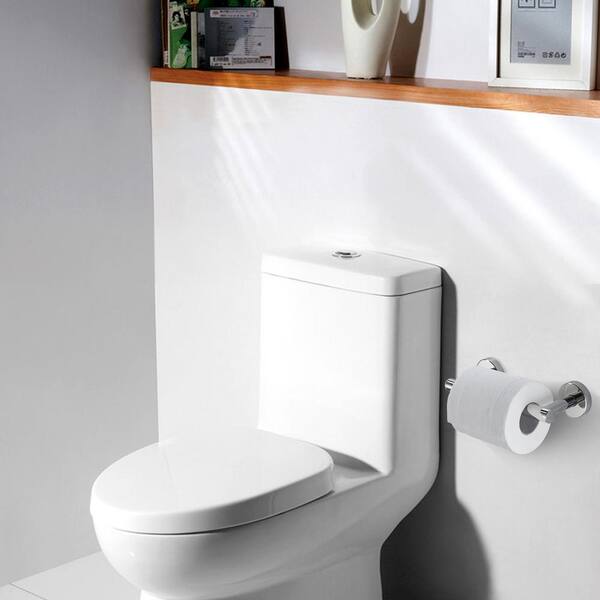 Double Post Pivoting Detachable Wall Mount Toilet Paper Holder by