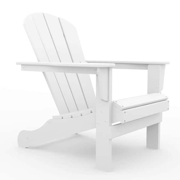 myhomore Classic White Wood Adirondack Chai (Set of 2)