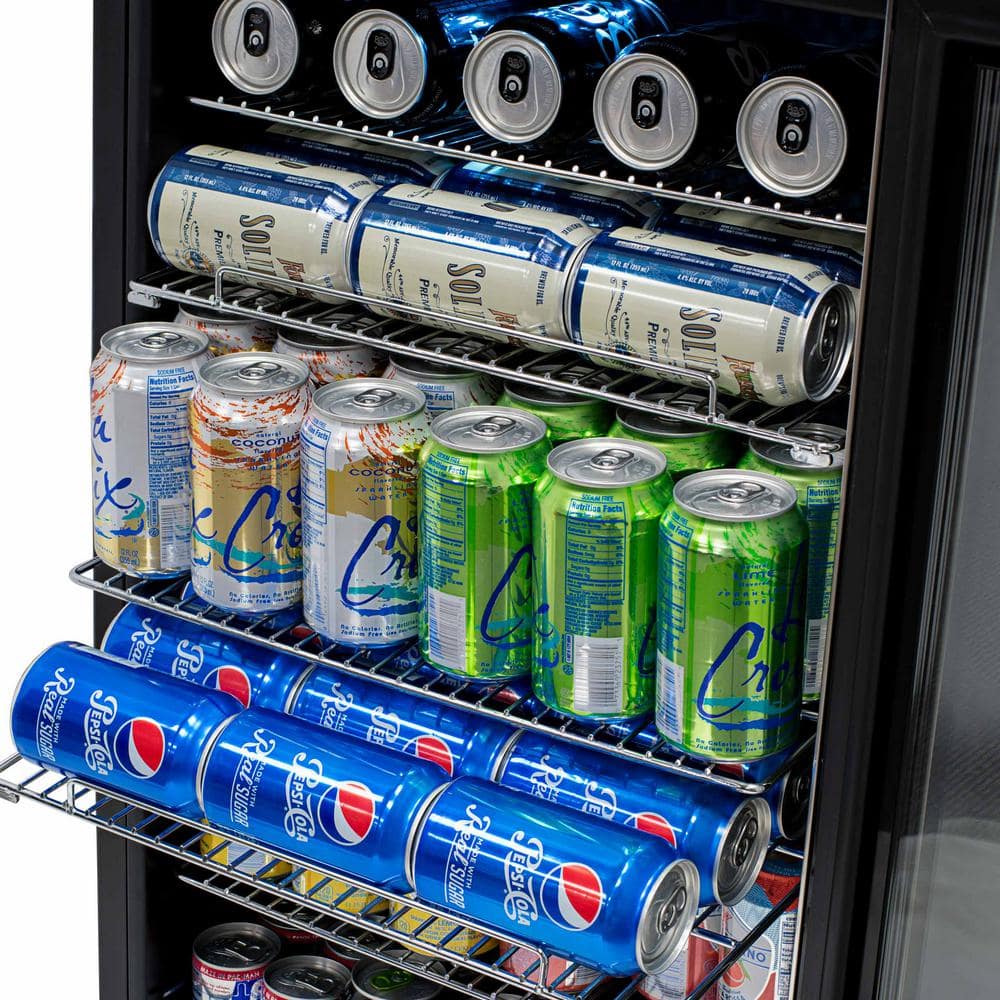 Compact Stainless Steel Undercounter Drinks Chiller with Glass Door