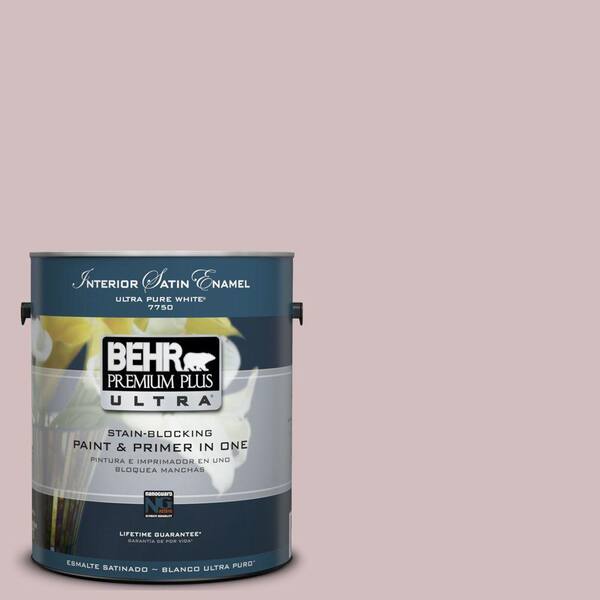 BEHR Premium Plus Ultra 1-Gal. #UL100-14 Embroidery Interior Satin Enamel Paint-DISCONTINUED