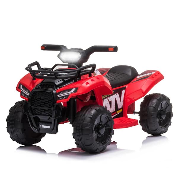 6v Electric Kids Ride on ATV Quad 4 Wheels Toy Car Rechargeable Charger Red for sale online 