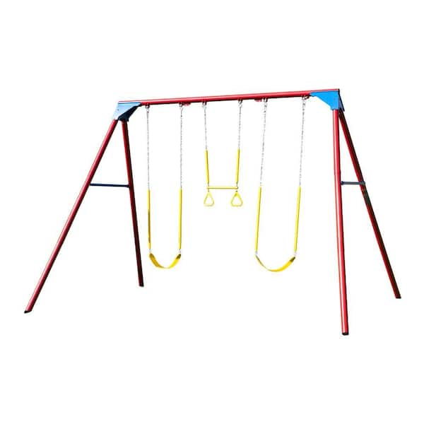 Lifetime 10 ft. A-Frame Swing Set Primary Colors