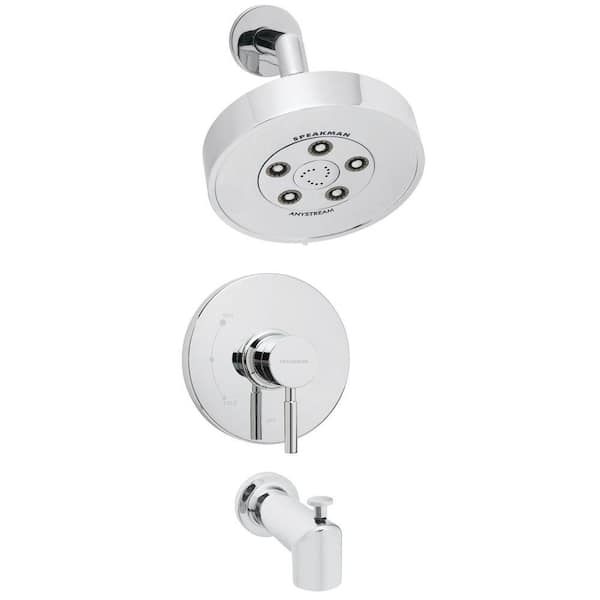 Speakman Neo Single-Handle 3-Spray Tub and Shower Faucet in Polished Chrome (Valve Included)