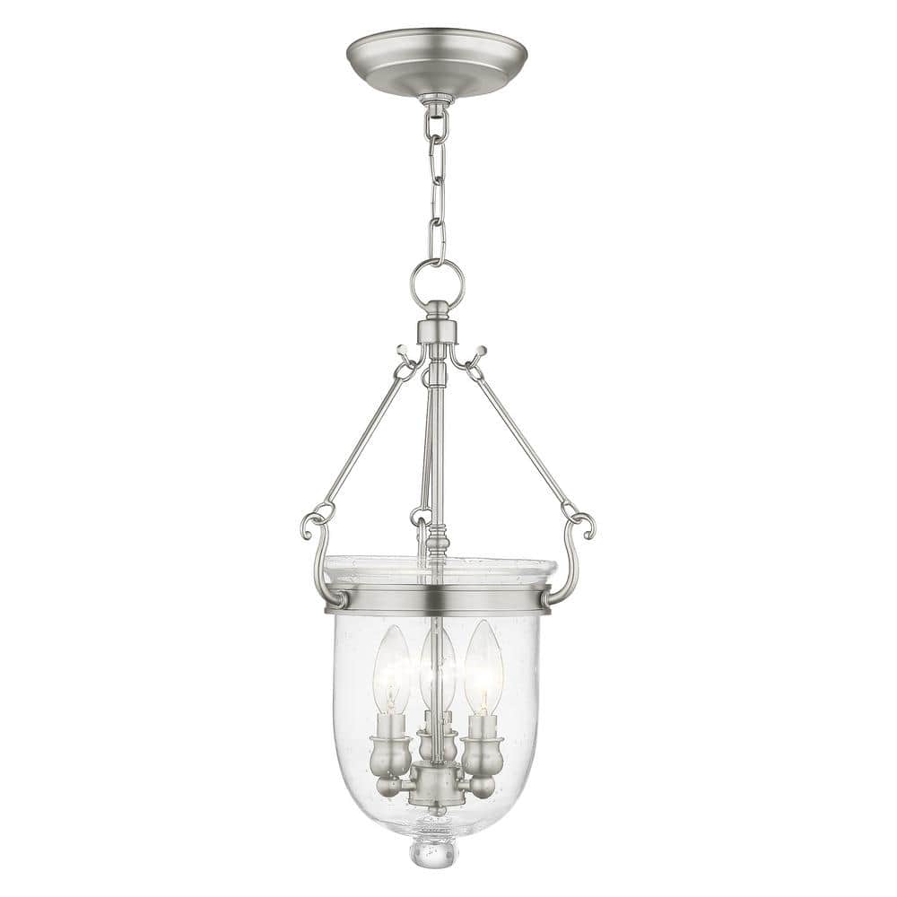 Worley 3 Light Brushed Nickel Chain Lantern price history on PriceWatchPro