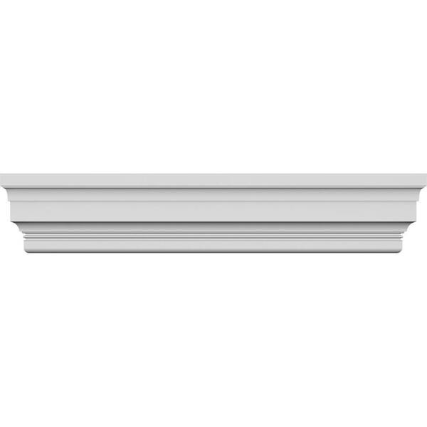 Ekena Millwork 5/8 in. x 174 in. x 11-7/8 in. Polyurethane Standard Crosshead Moulding