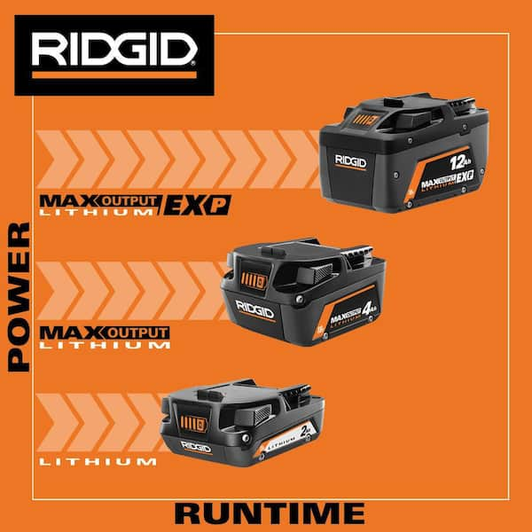 Ridgid 18v max 2.5 best sale ah battery