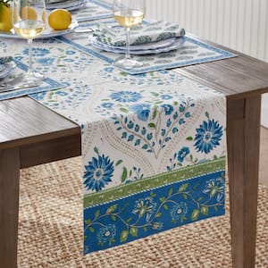 Neroli Tabletop Floral Cotton Table Runner