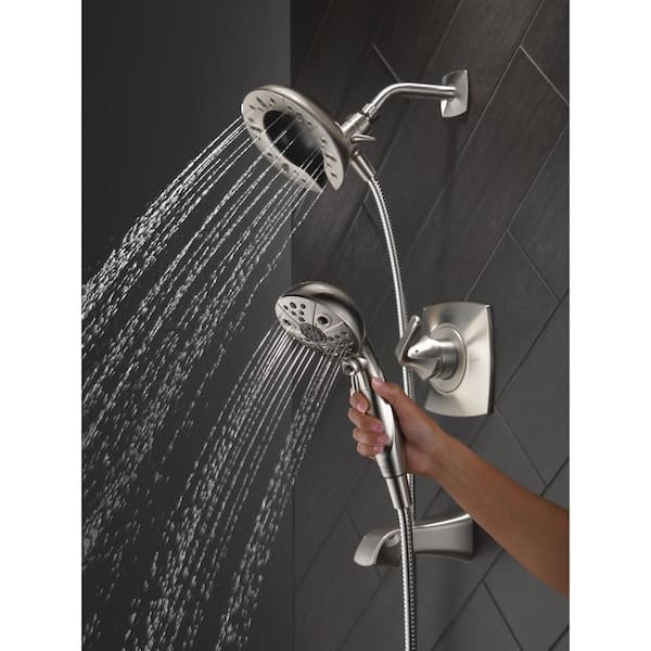Vesna In2ition 2-in-1 Single-Handle 5-Spray Tub and Shower Faucet in SpotShield Brushed Nickel (Valve Included)