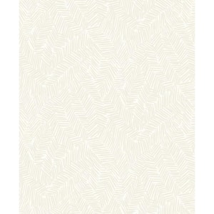 Ivory Lush Nonwoven Paper Non-Pasted Wallpaper Roll (Covers 57.5 sq. ft.)