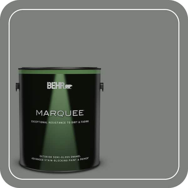 BEHR MARQUEE 1 gal. #MQ6-20 Coastal Storm Semi-Gloss Enamel Exterior Paint & Primer