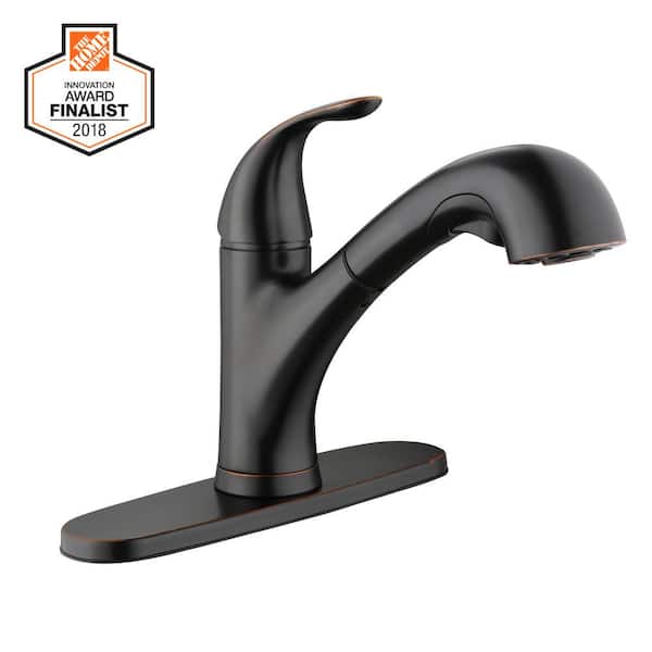 Market Single-Handle Pull-Out Kitchen Faucet with TurboSpray and FastMount in Bronze Market Single-Handle Pull-Out Kitchen Faucet with TurboSpray and FastMount in Bronze
