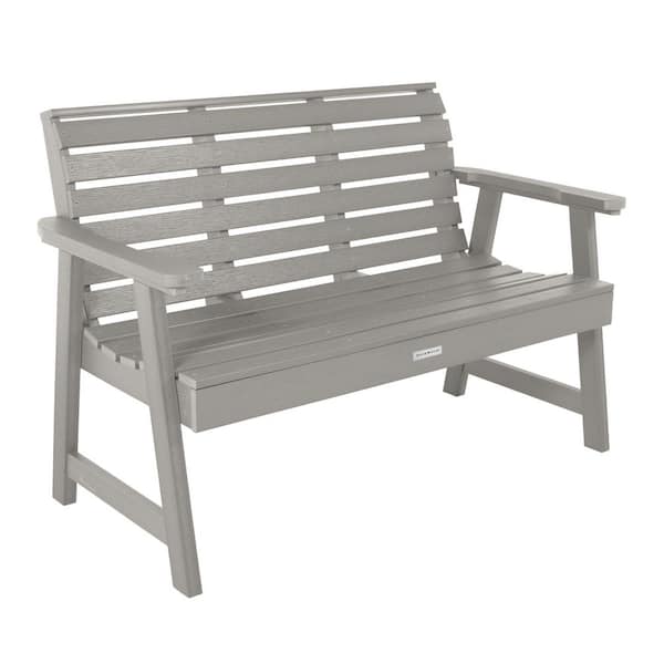 Highwood Weatherly 4 ft. 2-Person Harbor Gray Recycled Plastic