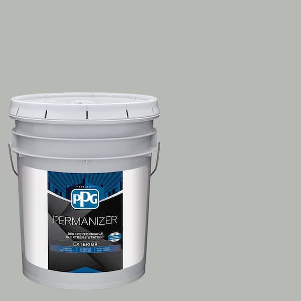 PERMANIZER 5 gal. PPG1009-4 Gray Stone Semi-Gloss Exterior Paint