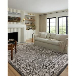 Odette Charcoal/Silver 9 ft. 2 in. x 13 ft. Oriental Area Rug