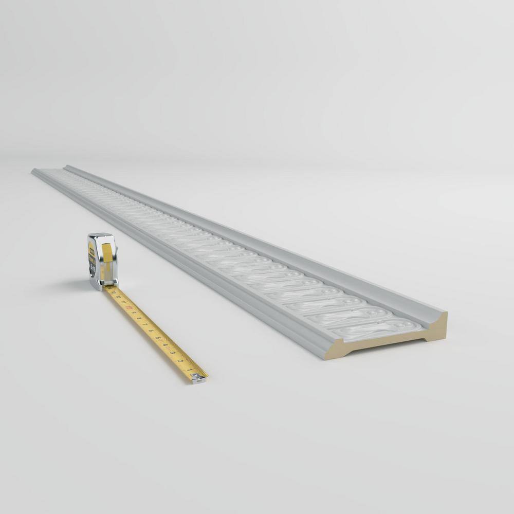 Gray Polyurethane Geometric Chair Rail Moulding Sample