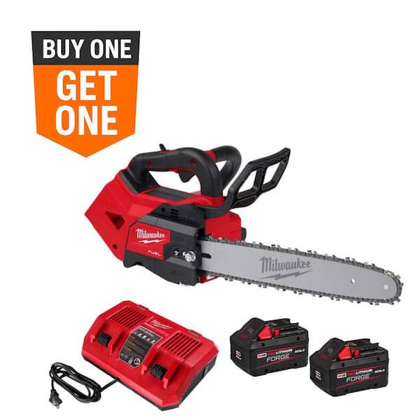 M18 FUEL 14 in. 18V Top Handle Brushless Cordless Battery Chainsaw with (2) 8.0 Ah FORGE Battery, Dual Rapid Charger