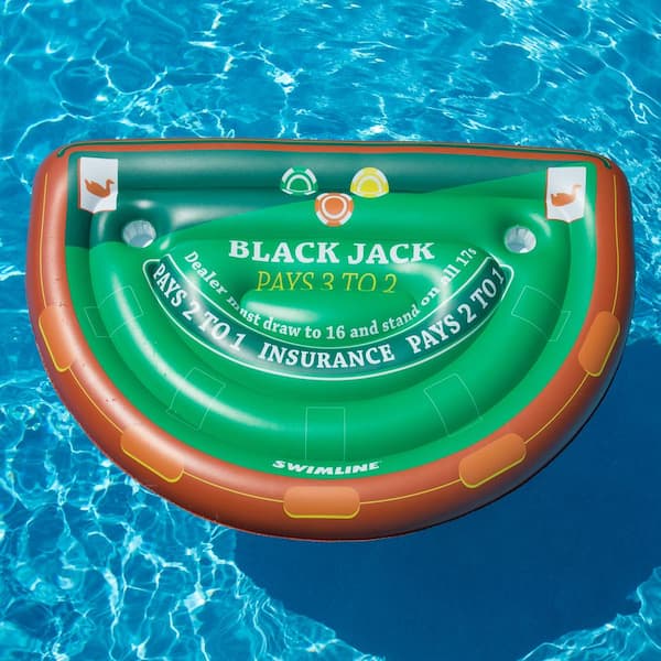 Swimline Blackjack Table with Waterproof Cards Pool Toy