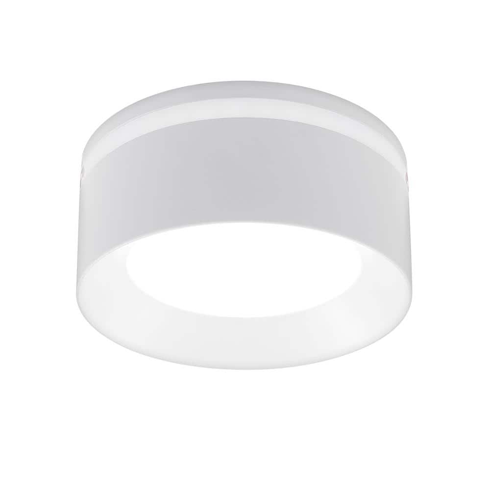 Flexinstall Dual Band 6 in. White Integrated LED Ceiling Light with 5CCT Pl