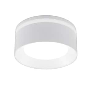 Flexinstall Dual Band 6 in. White Integrated LED Ceiling Light with 5CCT Plus DuoBright