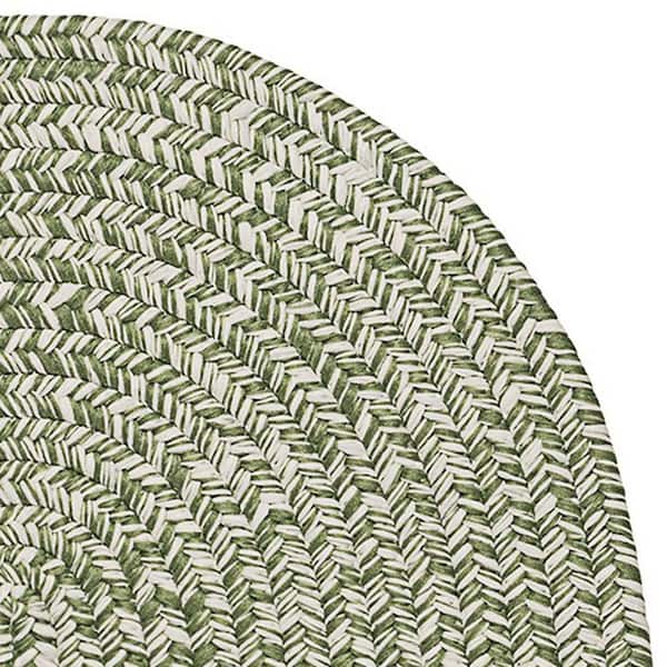 Howell Tweed Green 2 ft. x 3 ft. Oval Indoor/Outdoor Area Rug