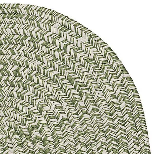 Howell Tweed Green 5 ft. x 7 ft. Oval Indoor/Outdoor Area Rug