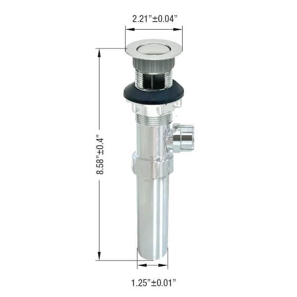 PF WaterWorks 2 in 1-Easy Pop-Up Plastic Pop-Up Drain
