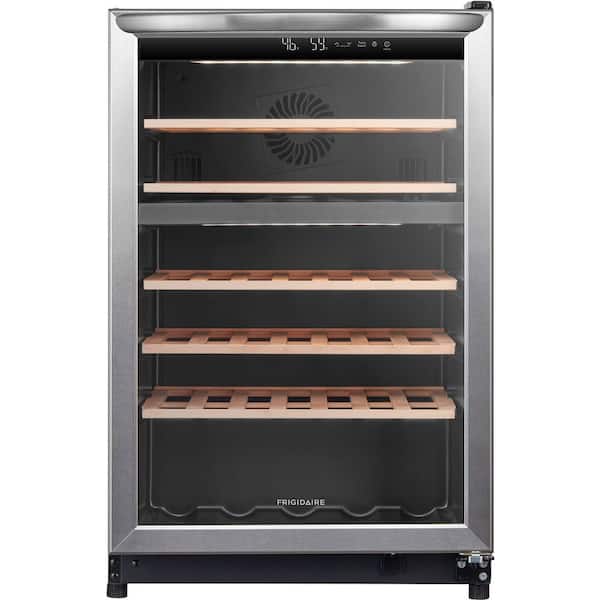 21.5 in. Dual Zone 46-Bottle Wine Cooler in Stainless Steel