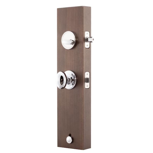 Copper Creek Heritage Polished Stainless Door Handleset and Egg