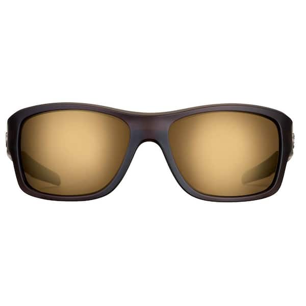 Flying Fisherman Down Sea Polarized Sunglasses Brown Frame with Amber Gold  Mirror Lens 7315CAG - The Home Depot