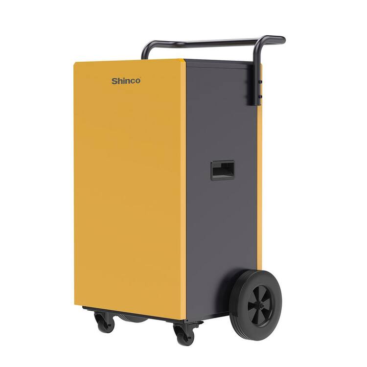Edendirect 200 pt. 8,000 sq.ft. Bucketless Commercial Dehumidifier in Yellow with Pump, 24 H Timer