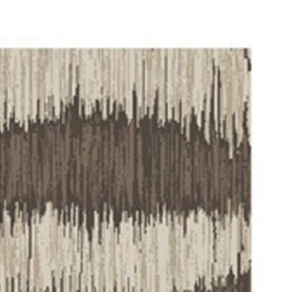 Doen  Cream, Brown and Gray Geometric 5 ft. x 7 ft. Area Rug