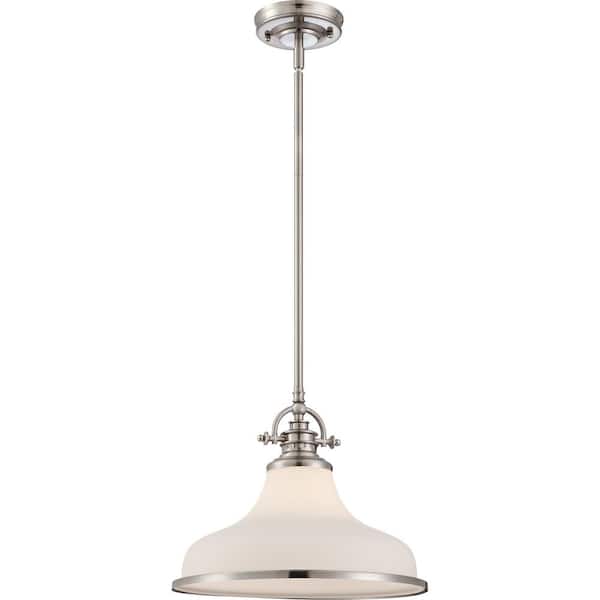Quoizel Grant 1-Light Brushed Nickel Pendant