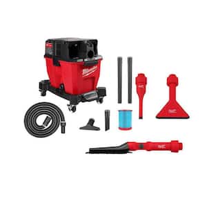 M18 FUEL 9 Gal. Cordless Dual-Battery Wet/Dry Shop Vacuum w/AIR-TIP 1-1/4 in. - 2-1/2 in. Brush, Crevice and Nozzle Kit