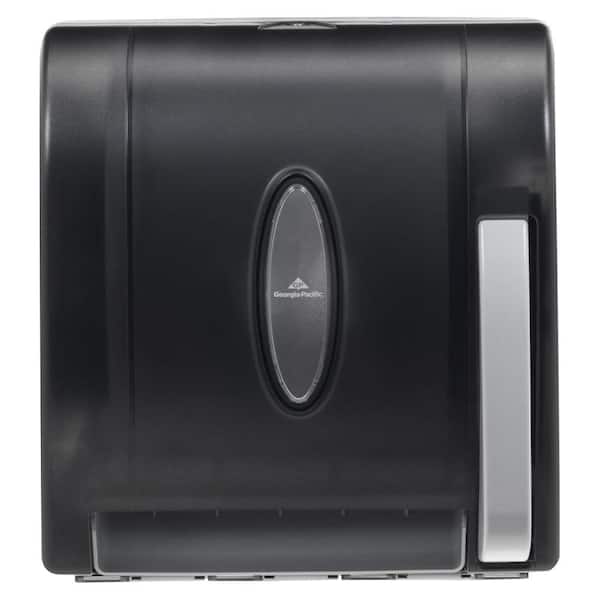Georgia-Pacific Translucent Smoke Push Paddle Non-Perforated Roll Paper Towel Dispenser