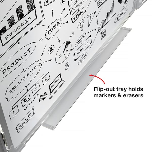 EXCELLO GLOBAL PRODUCTS Excello 40 in. x 60 in. Wall Mounted