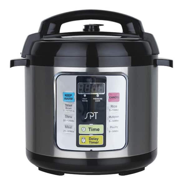 SPT 6.5 Qt. Stainless Steel Electric Pressure Cooker with Stainless Steel Insert