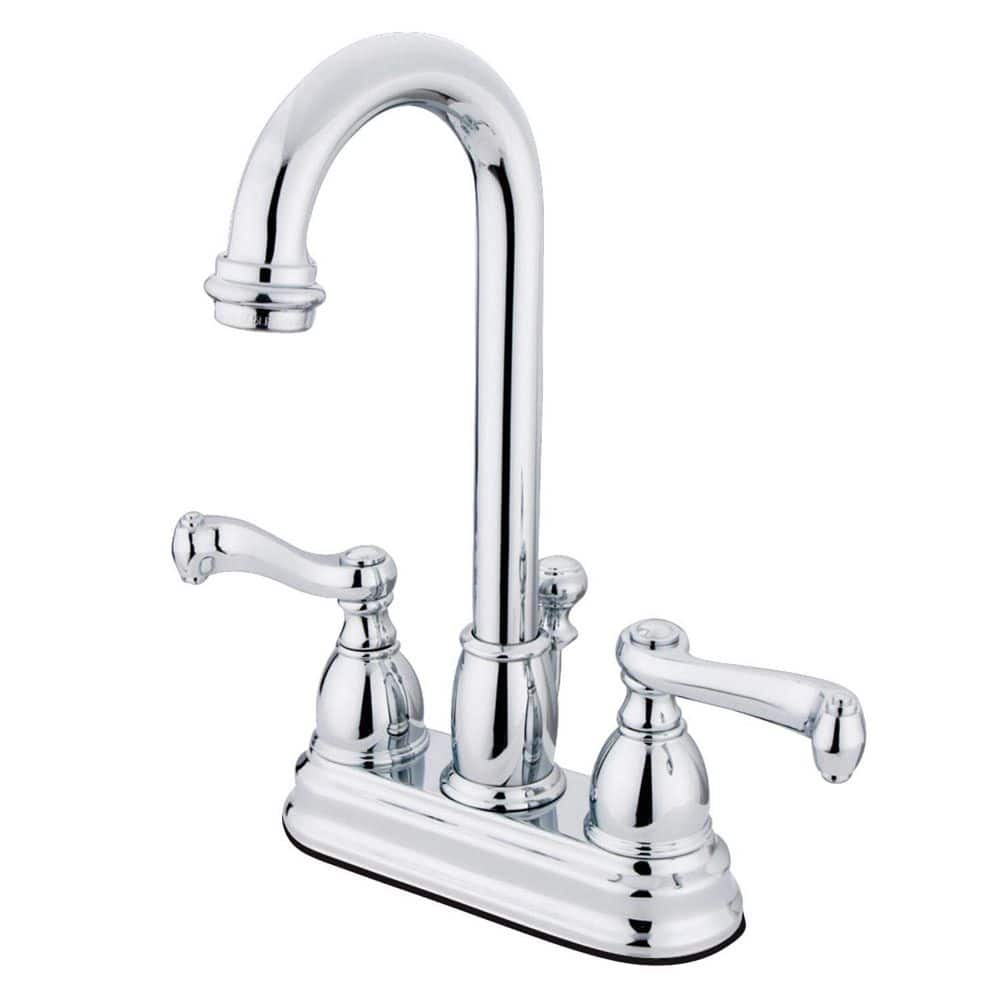 Royale 4 in. Centerset 2-Handle Bathroom Faucet with Plastic Pop-Up in Polished Chrome price history on PriceWatchPro
