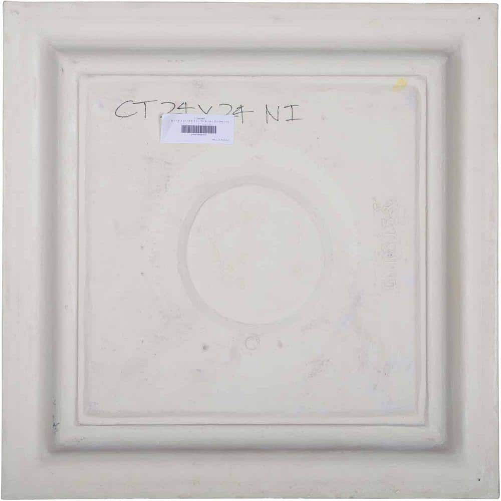 Nicole Vintage 24'' Square Gray Polyurethane Ceiling Tile