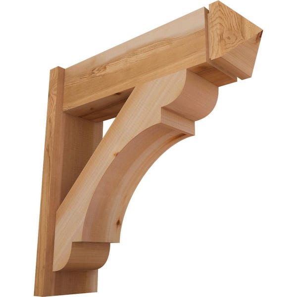 Ekena Millwork 8 in. x 26 in. x 26 in. Olympic Arts and Crafts Smooth Western Red Cedar Outlooker