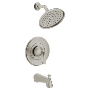 Rumson Single-Handle 1-Spray Tub and Shower Faucet with 1.8 GPM in Brushed Nickel Valve Included