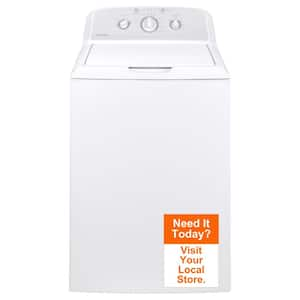 3.8 cu. ft. Top Load Washer with Stainless Steel Basket in White