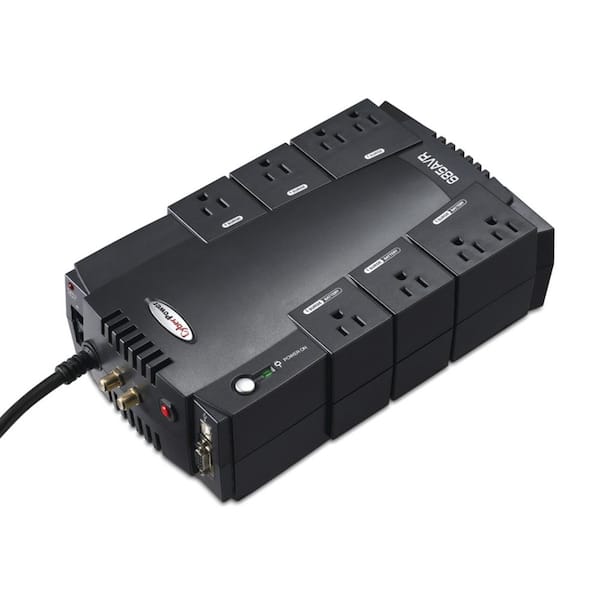 CyberPower 8-Outlet AVR UPS System CP685AVR - The Home Depot